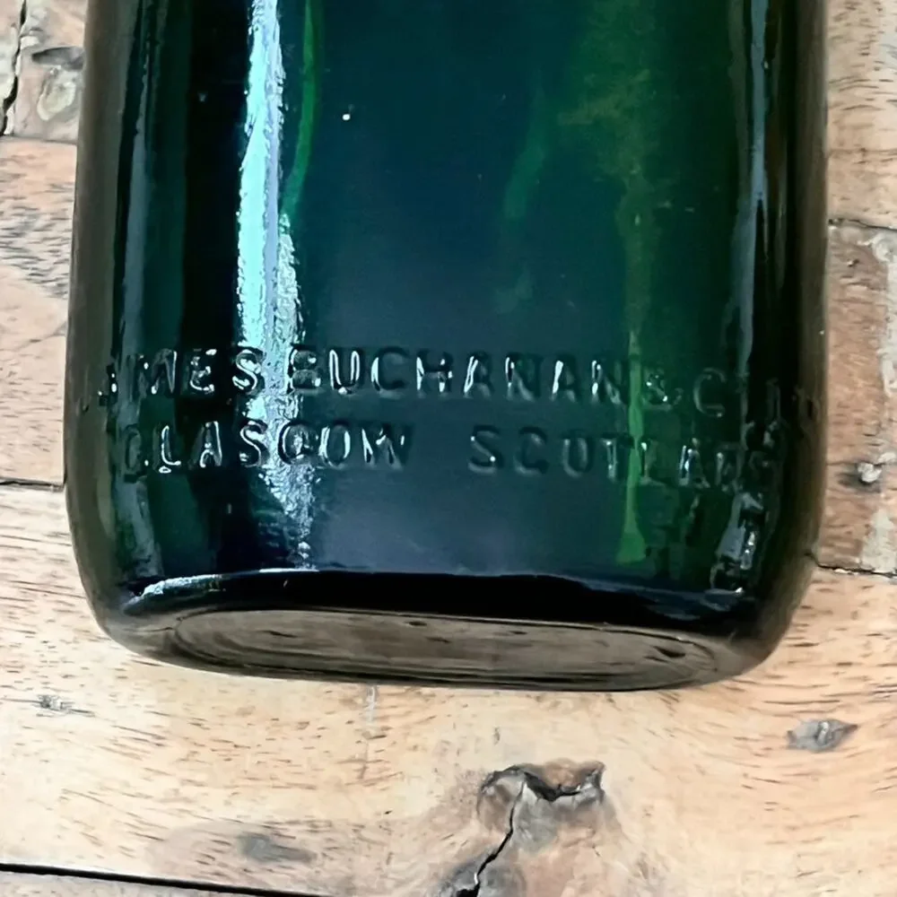 Vintage James Buchanan & Co. Bottle With Original Swing Top Cap 7.7